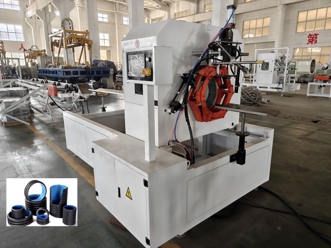 Garis Ekstrusi Pipa Bergelombang Dinding Ganda dengan Inverter Siemens Diameter Min 63mm