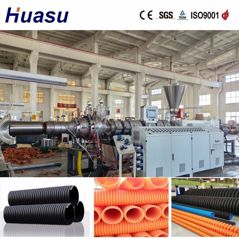 Lini Ekstrusi Pipa DWC Hemat Energi dengan Kapasitas 60-2000kg/jam dan Diameter Pipa 32-1600mm untuk Produktivitas Tinggi