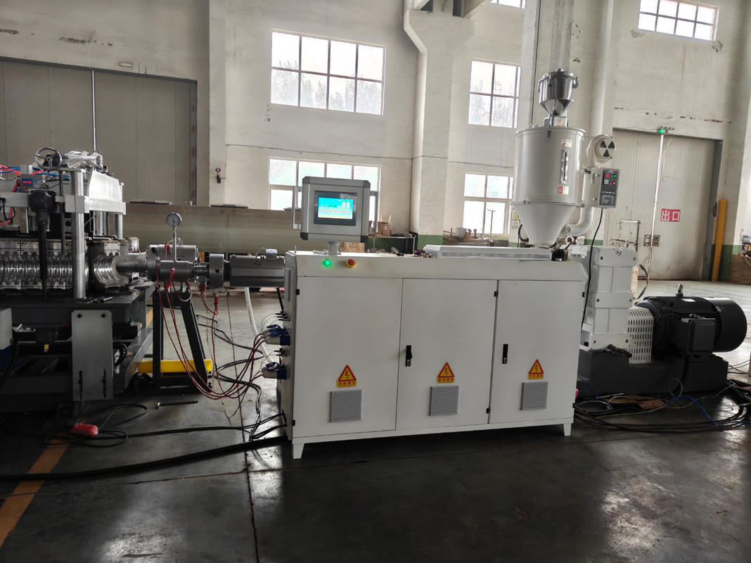 Lini Ekstrusi Pipa DWC Otomatis dengan Inverter Siemens dan Relay Omron untuk Produksi Pipa Bergelombang 75-250mm