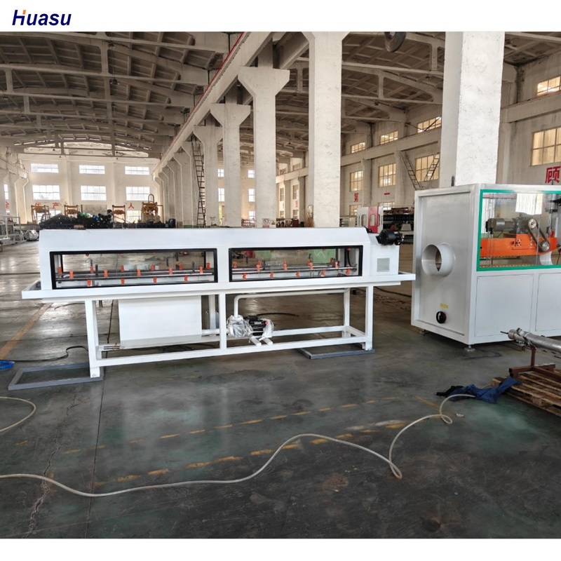 Garis Ekstrusi Pipa Bergelombang Dinding Tunggal Otomatis dengan Material Laras 38CrMoAlA dan Sistem Keterlibatan Penuh Intermeshing