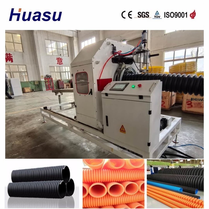 PVC Single Wall Corrugated Pipe Extrusion Line dengan Diameter Range 32mm-1600mm dan Kapasitas Produksi Pipa Plastik 60-2000kg/jam