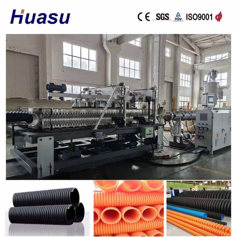 High-precision Single Wall Corrugated Pipe Extrusion Line dengan Full Intermeshing dan 200 - 2000kg/h Output