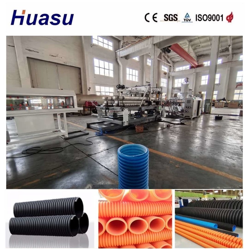 High-precision Single Wall Corrugated Pipe Extrusion Line dengan Full Intermeshing dan 200 - 2000kg/h Output