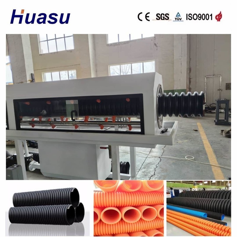 Harga yang kompetitif hemat energi PVC PE MPP PA HDPE Single Wall Corrugated Pipe Extrusion Line untuk 32mm-1600mm Pipe Diameter Range