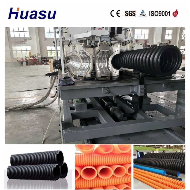 Otomatis Dan Komputerisasi Single Wall Corrugated Pipe Extrusion Line dengan 32mm-1600mm Diameter Range untuk Produktivitas Tinggi