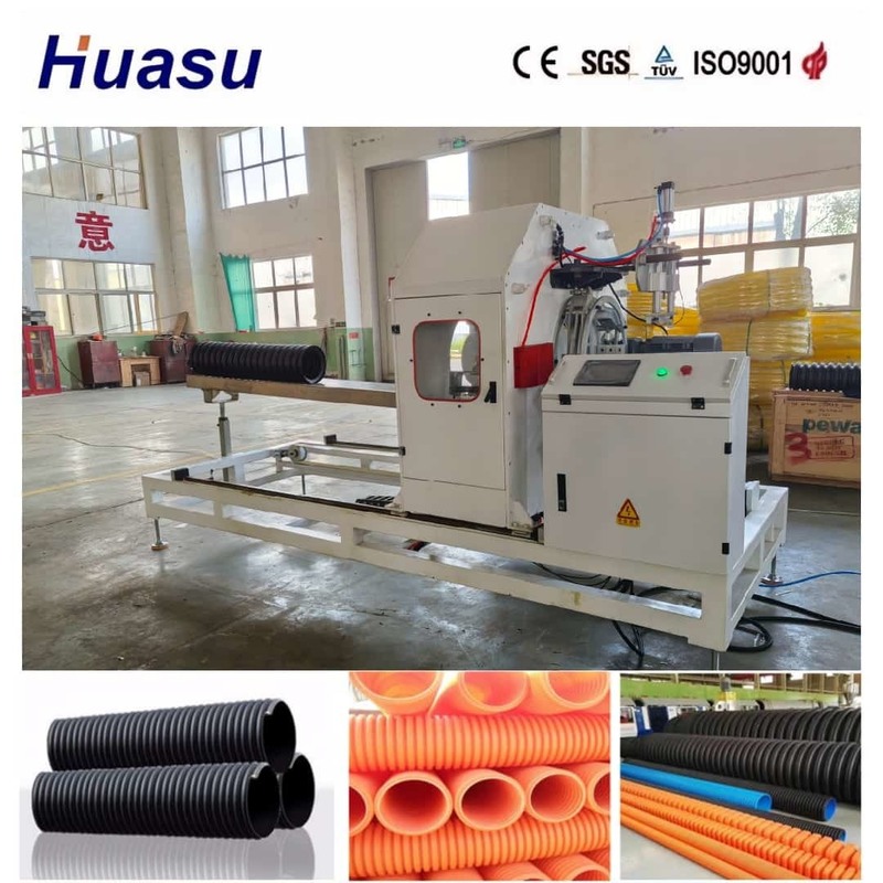 Single Wall Corrugated Pipe Extrusion Line dengan 60-2000kg/h Kapasitas untuk Pipa 32mm-1600mm dan Produktivitas Tinggi