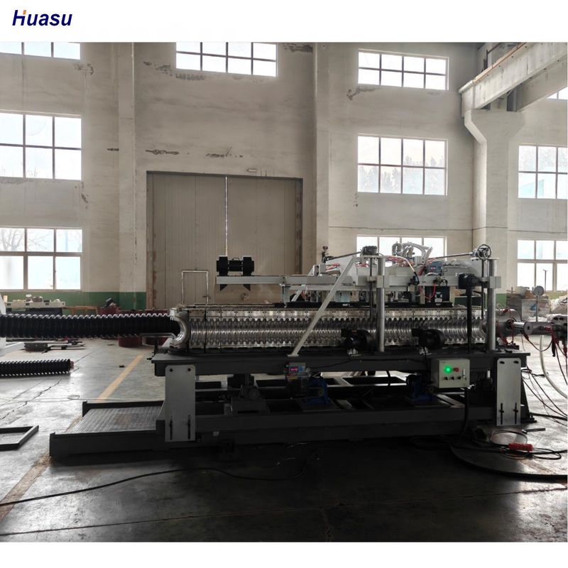 High Speed Double Wall Corrugated Pipe Extrusion Line dengan HV 740 Hardness Screw dan Diameter Screw 32mm-200mm