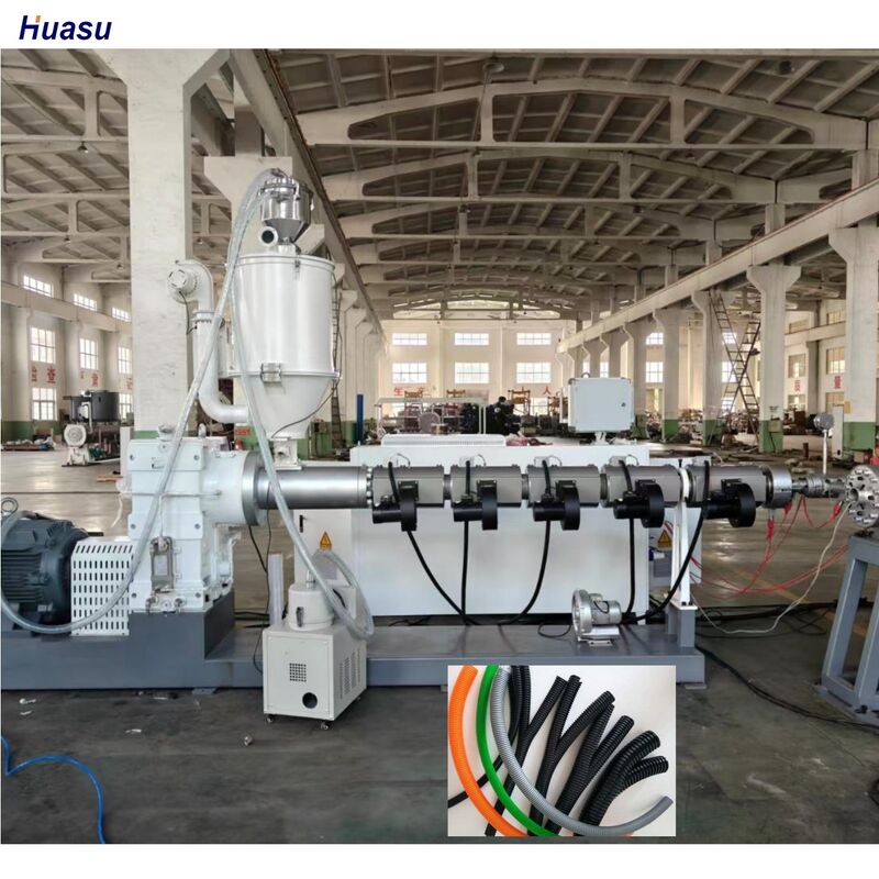 Lini Ekstrusi Pipa Bergelombang Dinding Ganda Suku Cadang Listrik Utama Siemens dengan 48 Jumlah Cetakan dan Fungsionalitas Pendingin Air