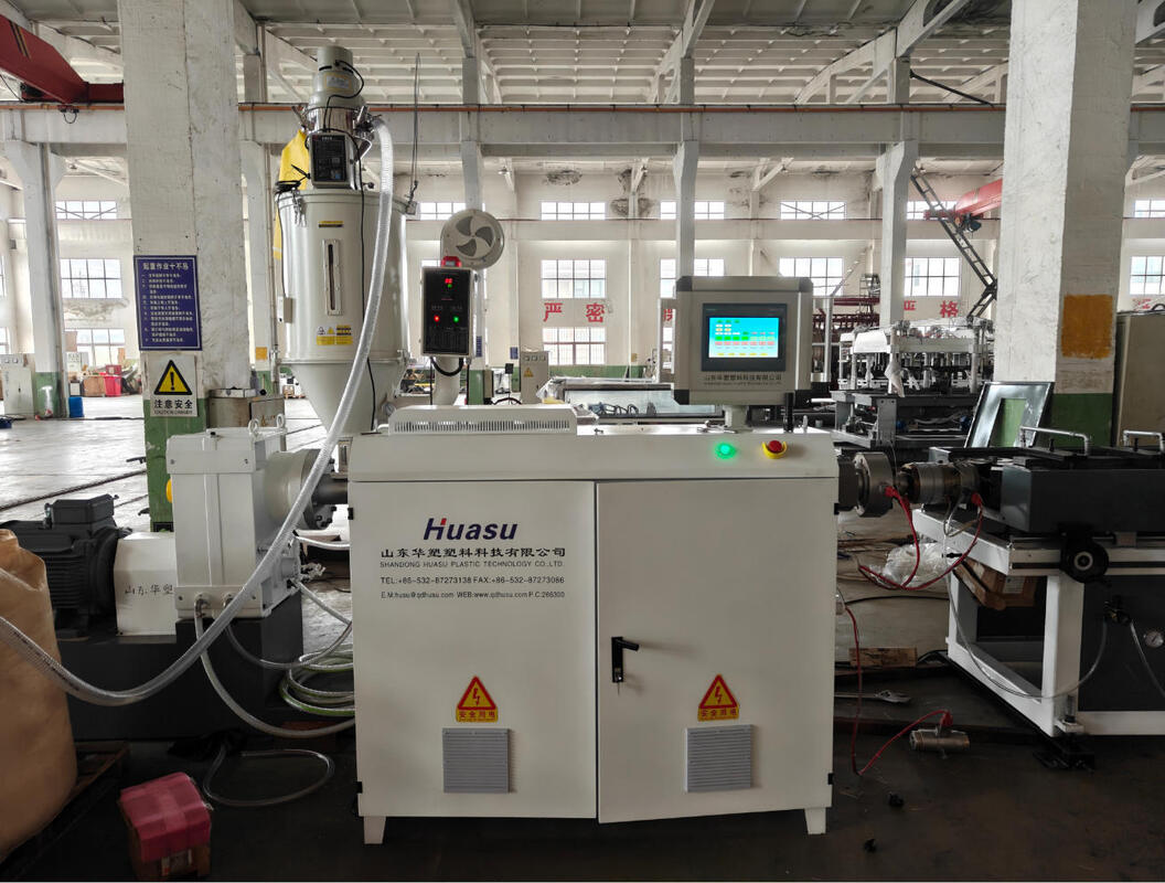 Steel Single Wall Corrugated Pipe Extrusion Line dengan Komponen Listrik Schneider Siemens, Garansi 1 Tahun, dan Kedalaman Nitriding Barrel 0,4 × 0,7 mm