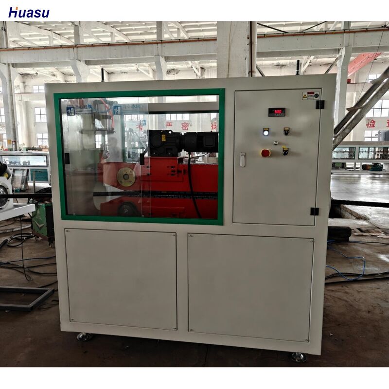 Single Wall Corrugated Pipe Extrusion Line dengan 110mm Max Pipe Size, sistem pendinginan air, dan Siemens Motor untuk produksi berkecepatan tinggi