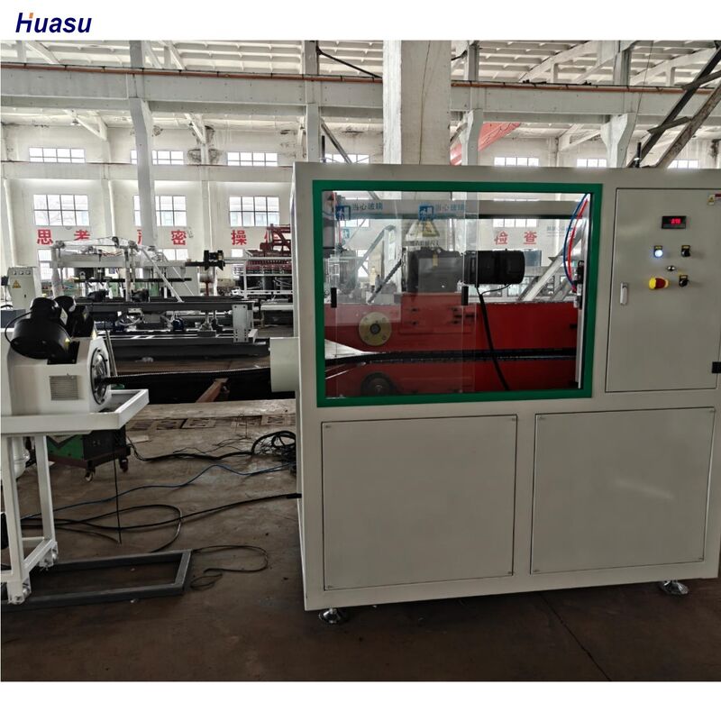 Pendinginan air Lini Ekstrusi Pipa Goresan Dinding Tunggal dengan Kapasitas 400-1000 dan Goresan Otomatis