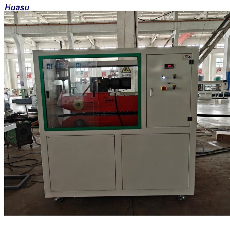 Sistem pendinginan air Lini ekstrusi pipa bergelombang dinding tunggal untuk pengolahan plastik PE dengan bahan tong 38CrMoAlA