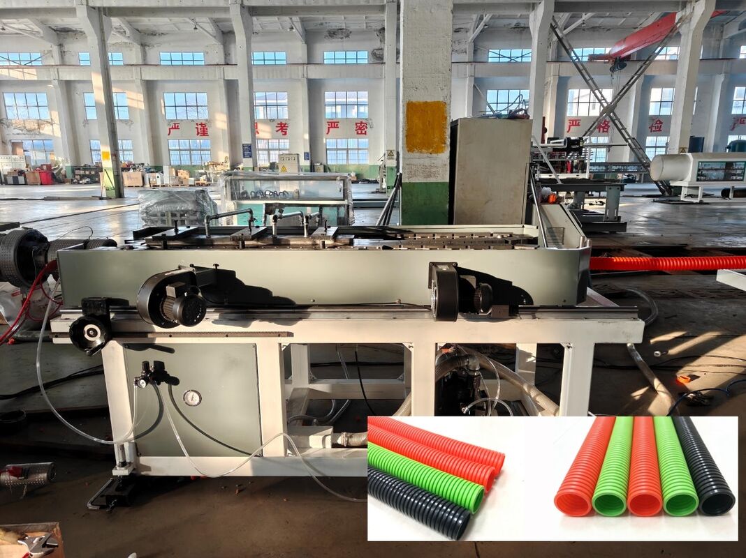 Single Wall Corrugated Pipe Extrusion Line dengan PLC Control High Quality Steel Water Sleeve dan Siemens/Schneider Main Electrics