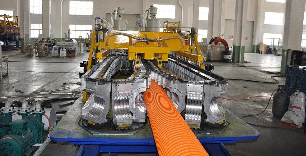 Jalur Produksi Pipa HDPE / DWC / PP SBG-250 Double Wall Corrugated Pipe Machinery