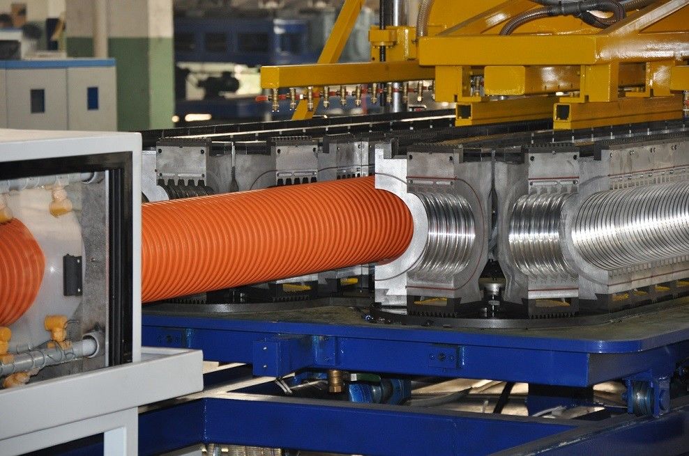 Jalur Produksi Pipa HDPE / DWC / PP SBG-250 Double Wall Corrugated Pipe Machinery