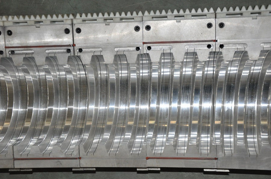 HDPE / PVC / PE Single Wall Corrugated Pipe Extrusion Line Carbon Pipe Membuat Mesin