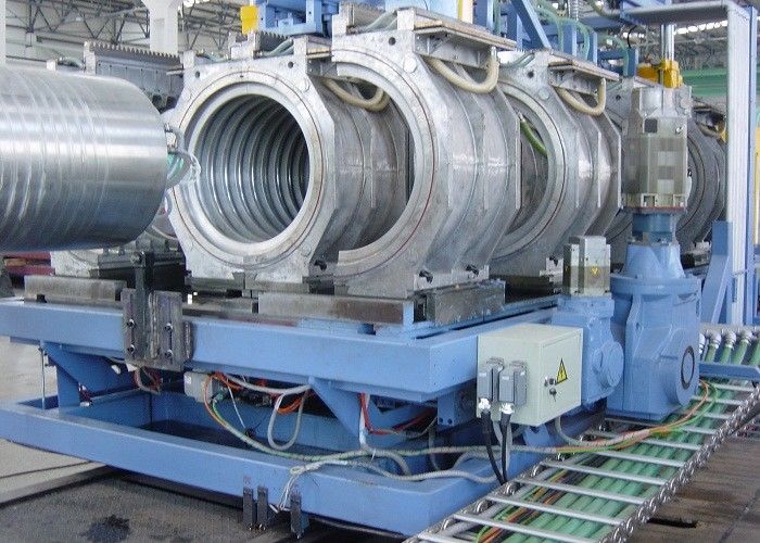 Garis ekstrusi pipa PVC otomatis dinding ganda bergelombang pipa mesin produksi