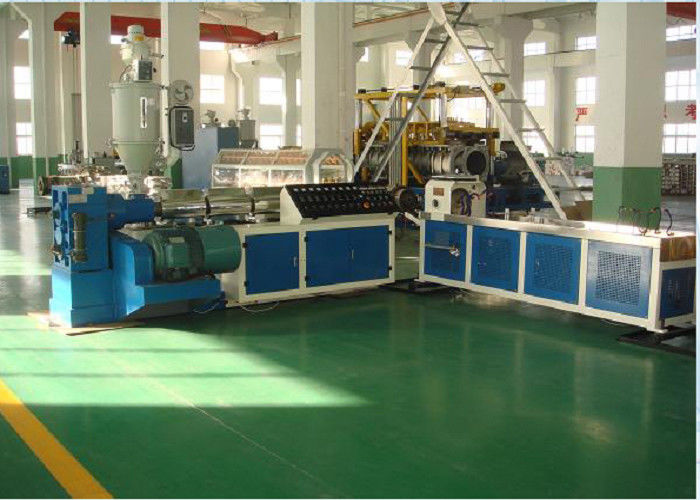 Ketahanan Korosi Carbon PP Pipe Extrusion Line Single Wall Corrugated Pipe Machine