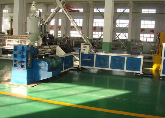Ketahanan Korosi Carbon PP Pipe Extrusion Line Single Wall Corrugated Pipe Machine