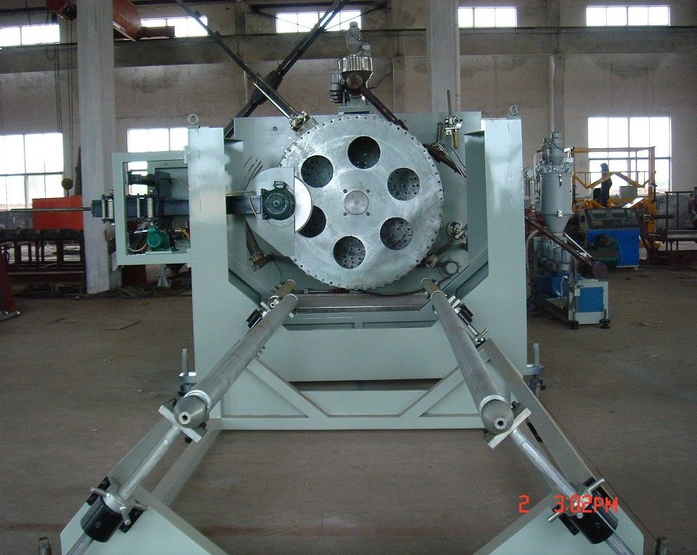 200-3000mm PE Hollowness Dinding Spiral Pipe Extruder / PE Diameter Besar Dinding Sprial Pipe Line