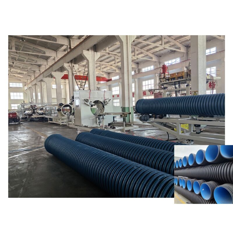 PLC dikendalikan Double Wall Corrugated Pipe Line Produksi dengan Diameter 32-1600mm dan fitur hemat energi