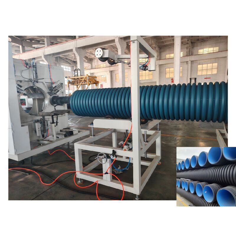 PLC dikendalikan Double Wall Corrugated Pipe Line Produksi dengan Diameter 32-1600mm dan fitur hemat energi