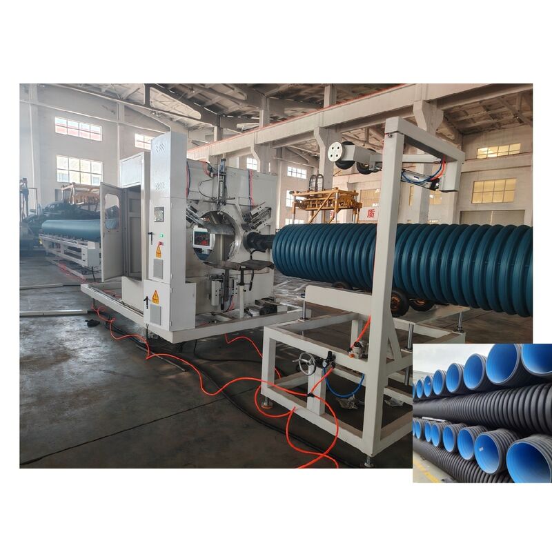 PLC dikendalikan Double Wall Corrugated Pipe Line Produksi dengan Diameter 32-1600mm dan fitur hemat energi