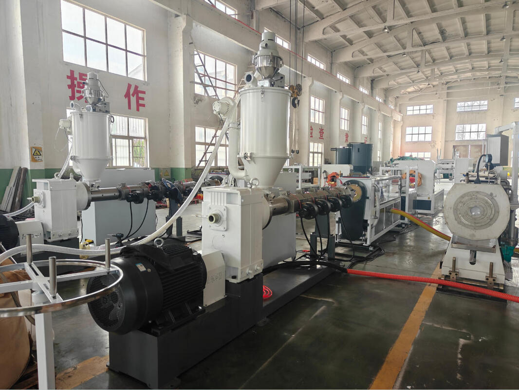 PP Spiral Pipe Extrusion Line Including 100m roll Winding Machine and HDPE Pipe Material for Industrial Pipe Solutions