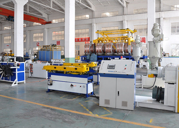 Produktivitas Tinggi PE Single Wall Corrugated Pipe Making Machine 8mm 32mm 50kg / jam