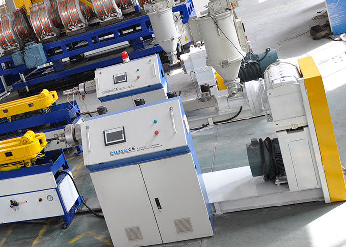 PP PE Single Wall Corrugated Pipe Extrusion Line 32mm 63mm Untuk Mesin Cuci