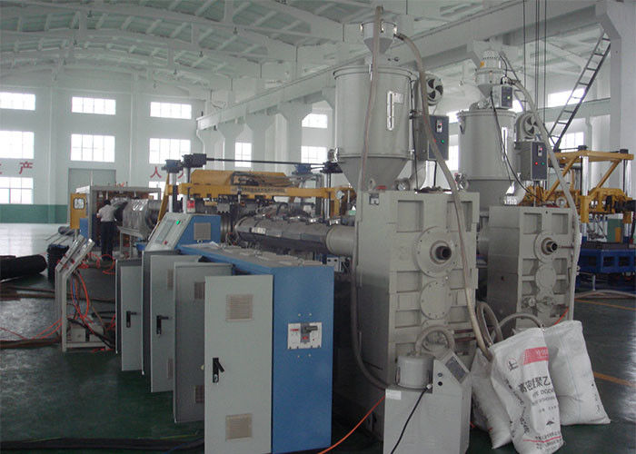 Mesin Pipa Bergelombang Dinding Ganda HDPE PP DWC Dengan Sistem HMI Siemens