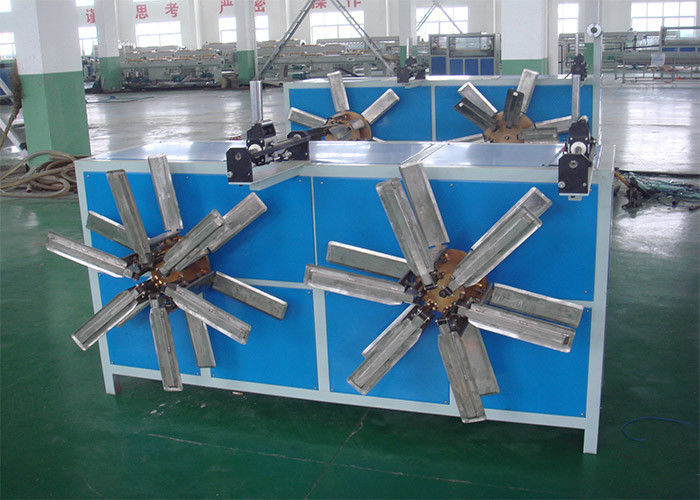 PVC / PE / PP Dinding Tunggal Pipa Bergelombang Garis Ekstrusi Pipa Bergelombang Tabung / Selang