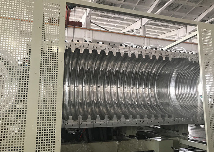 Sn4 Sn8 Dinding Ganda Bergelombang Pipa Corrugator Extruder Mesin Pemotong Perforator