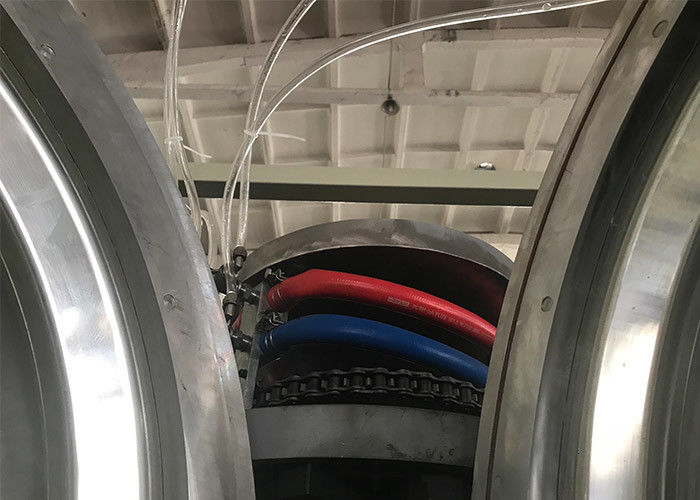 Plastik PE PP PVC HDPE Pipe Extrusion Machine Double Wall Corrugated Pipe Line