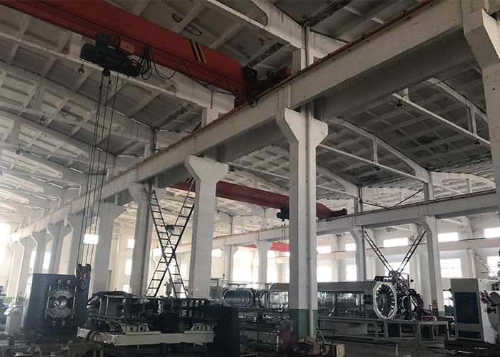 Plastik HDPE DWC Pipe Extrusion Line Double Wall Corrugated Pipe Making Machine