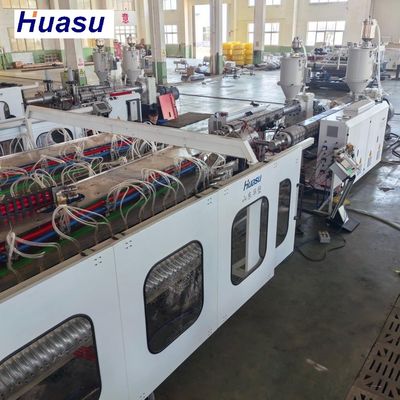 Electric Cable Conduit Corrugated Pipe Extrusion Line For Electrical conduit / electrical installation