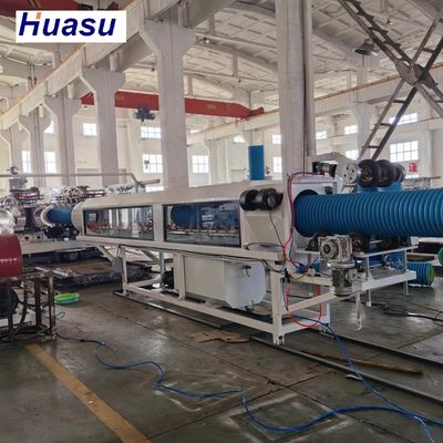 Professional Double Wall Corrugated Pipe Extrusion Line with 60-2000kg/h Capacity, Siemens PLC System, and Online Belling