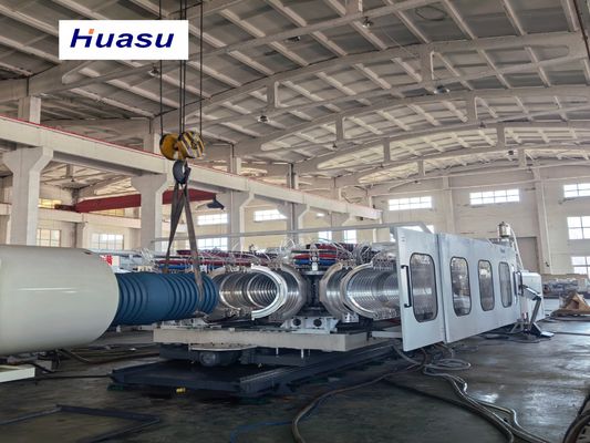 Double Wall Corrugated Pipe Extrusion Line with 32-1600mm Cutting Diameter, Siemens PLC Control, and High Productivity