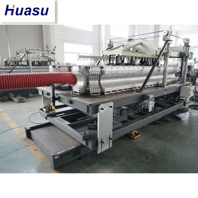 DWC Pipe Extrusion Line with 32-1600mm Pipe Diameter 60-2000kg/h Capacity and Siemens PLC Control for PVC/PE Corrugated Pipe