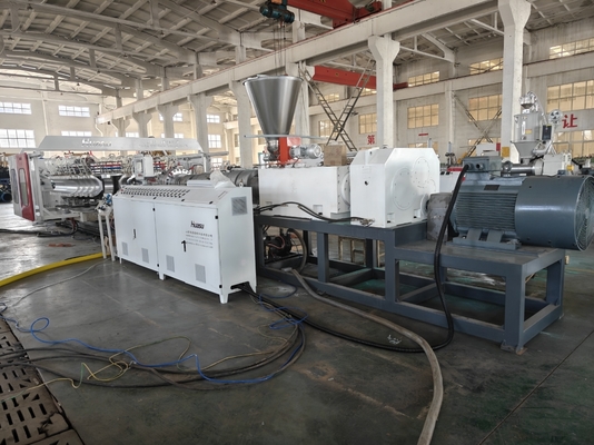 Water Drainage Twin Screw Extruder Pvc Pipe Extrusion Line