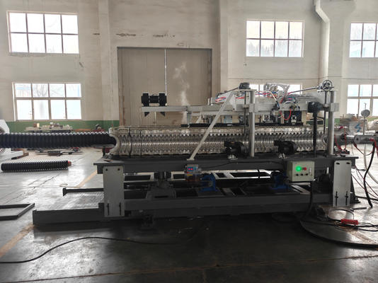 Double Wall Corrugated Pipe Extrusion Line with 38CrMoAlA Material 220-440V Voltage and 75-250mm Specification
