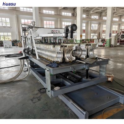 Double Wall Corrugated Pipe Extrusion Line with 38CrMoAlA Material 220-440V Voltage and 75-250mm Specification