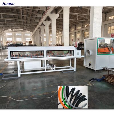 Double Wall Corrugated Pipe Extrusion Line with Barrel Hardness HV>940, Gear Material 20CrMnTi, and Screw Ratio 33:1