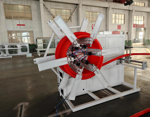 Integral Type Extruder Double Wall Corrugated Pipe Extrusion Line with 100kg/h - 2000kg/h Production Capacity and Siemens Electric System