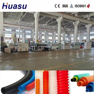 32-1600mm Full Automatic Single Wall Corrugated Pipe Extrusion Line with Water Cooling for PVC PE MPP PA HDPE