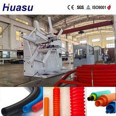 Full Automatic Single Wall Corrugated Pipe Extrusion Line with 60-2000kg/h Output, 32mm-1600mm Pipe Diameter, and PLC Remote Control