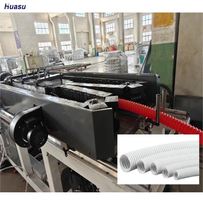 Computerized Single Wall Corrugated Pipe Extrusion Line Featuring Siemens Inverter and Rotary Mold Type Corrugator for Operation