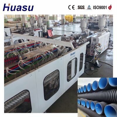 Air Cooling Cable Protection Pipe Extrusion Line, Single / Double / Three Layer Optional