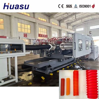 HDPE PE PP PVC MPP Materials Fully Automatic Spiral Pipe Extrusion Line Featuring Extruder Output 200 to 1000kg per hour