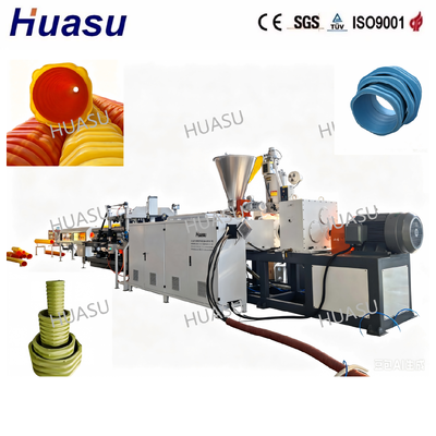 Wear Resistant Special Shaped HDPE Corrugated Pipe Extrusion Line Urban Rainwater Drain Conduit Production Machinery